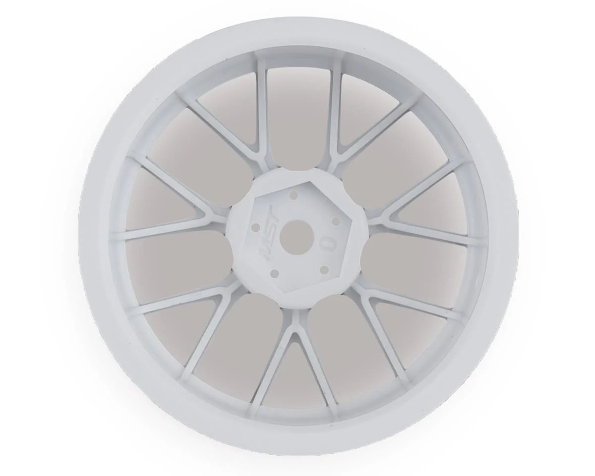MST White RE wheel 24mm (+0) (4) (0mm Offset) w/12mm Hex
