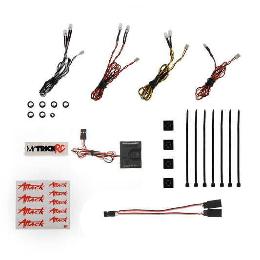 MYKAB701  Attack After-Burner 701 Light Bar Kit- 1-SQ-1 Controller, 6-LEDs, 1-Backfire