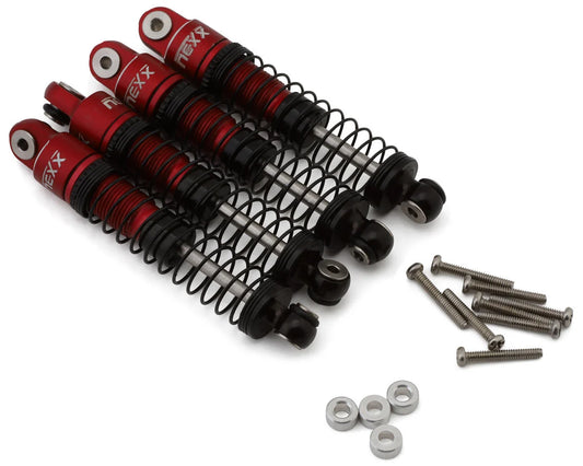 NX-426-R NEXX Racing SCX24 45mm Aluminum Oil-Filled Threaded Shocks (Red) (4)