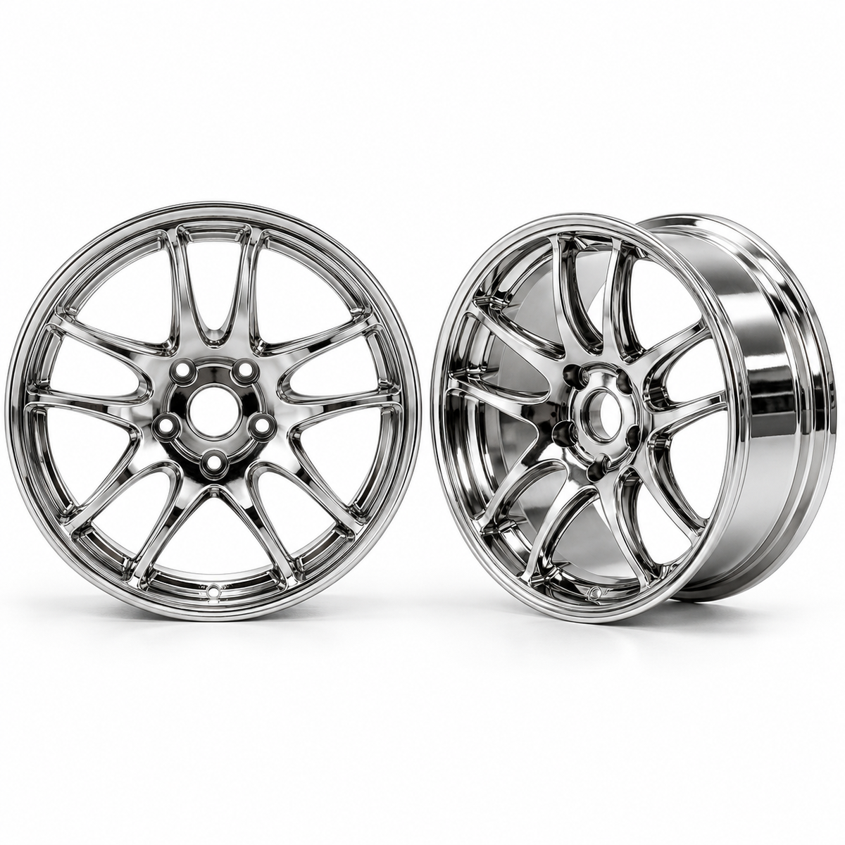OVERDOSE WORK EMOTION CR Kiwami Drift Wheel – High Chrome +7 Offset | OD1084C