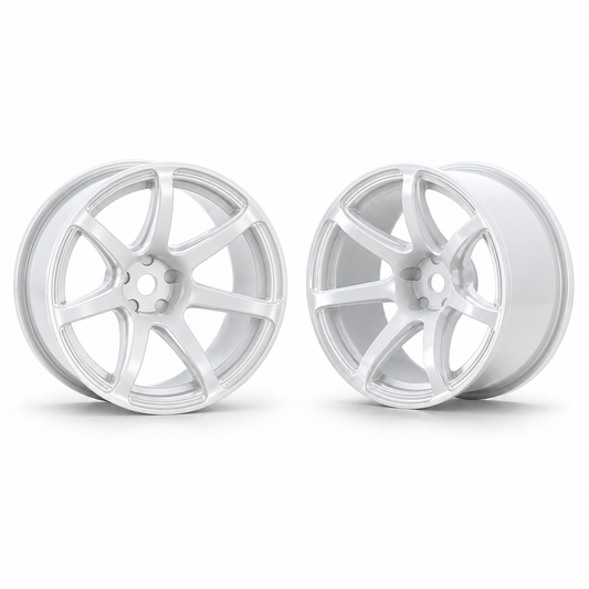 OVERDOSE WORK EMOTION T7R Drift Wheel – White +7 Offset | OD4082