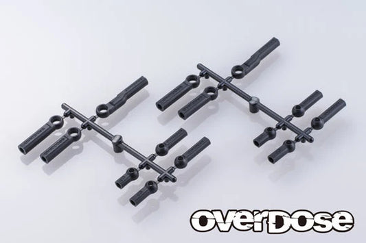 OVERDOSE OD3919 Perfect Ball End Set Molybdenum 2pcs RC drift ball ends