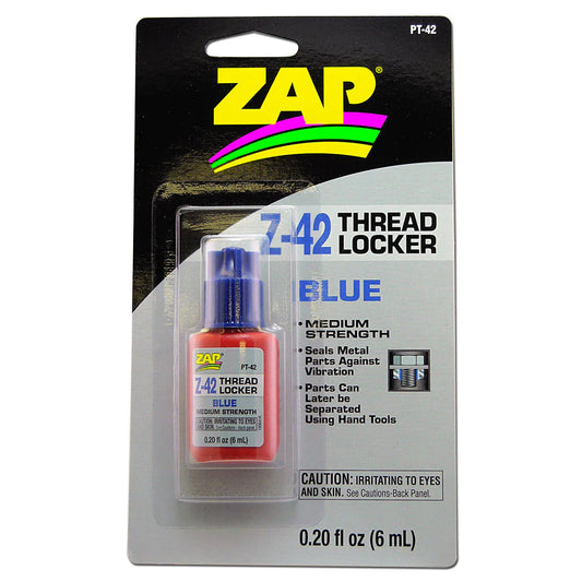 PAAPT42  PAAPT-42  Zap Z-42 Blue Thread Locker 0.2oz Bottle   | The RC Shop at Dr Dans