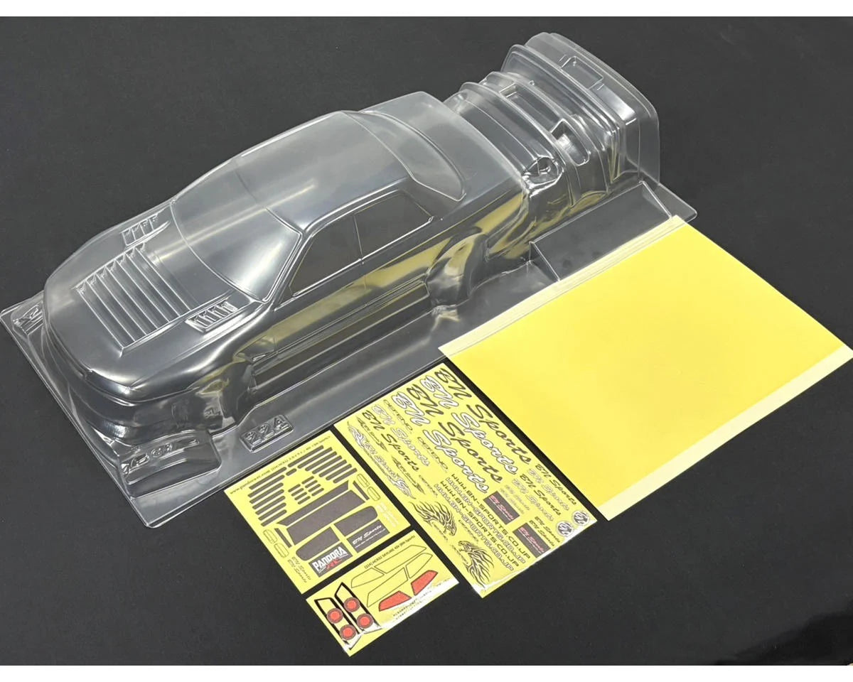 PAB-3224   Pandora RC 1/10 Nissan HCR32 Skyline 4D BN-Sports Drift Body Set (Clear) (258-262mm) |THE RC SHOP