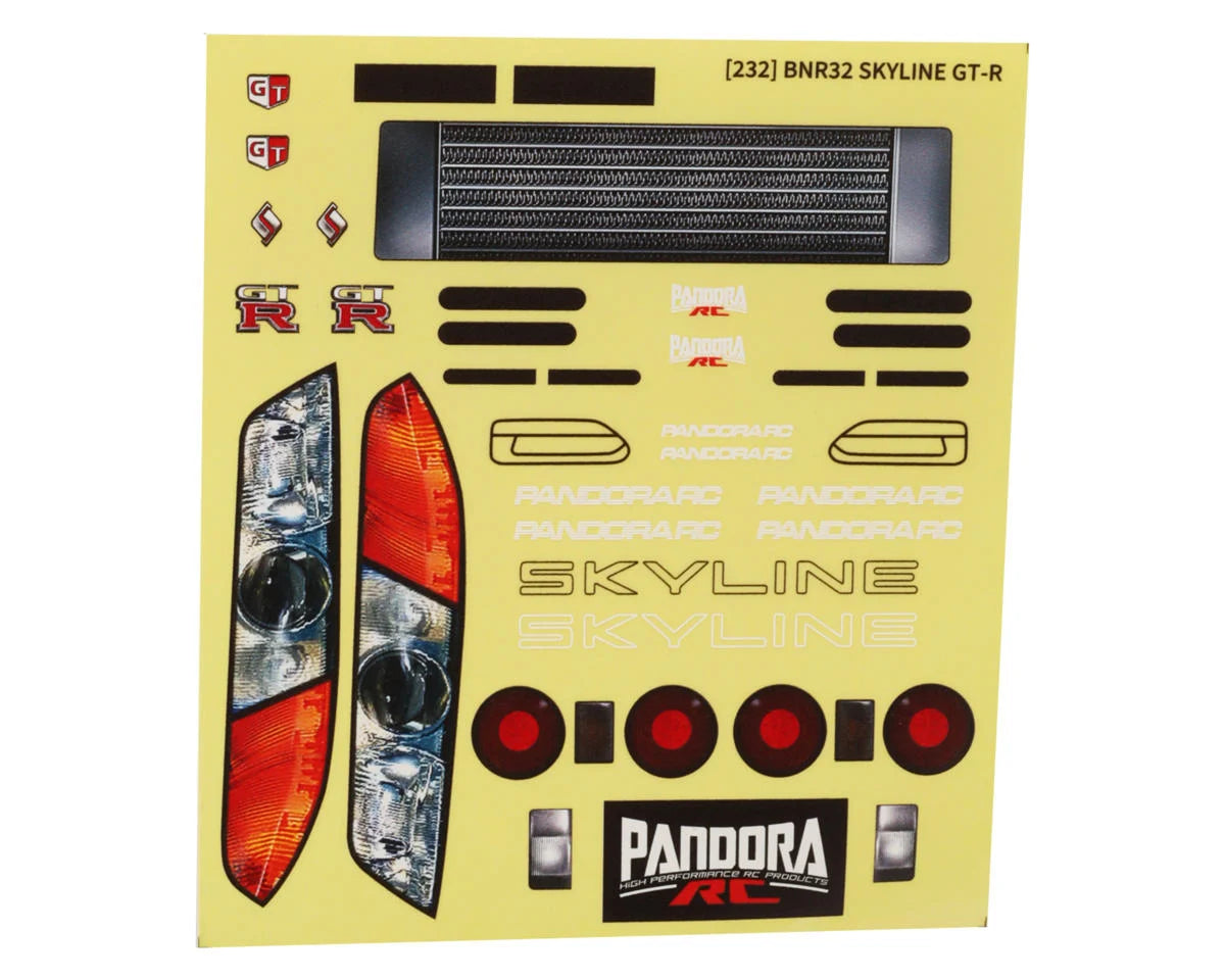 PAB-3232    Pandora RC 1/10 Nissan Skyline BNR32 GT-R Drift Body Set (Clear) (255-257mm)    | The RC Shop at Dr Dans
