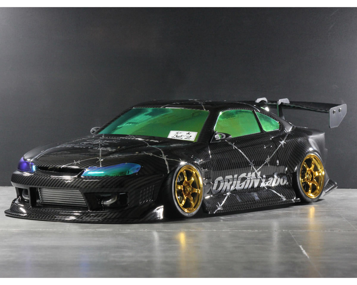 PABFCB-195C    Pandora RC 1/10 Nissan Silvia S15 ORIGIN Labo Raijin Drift Body Set (Thunder God) (Carbon Fiber Dipped) (257-260mm)    | The RC Shop at Dr Dans