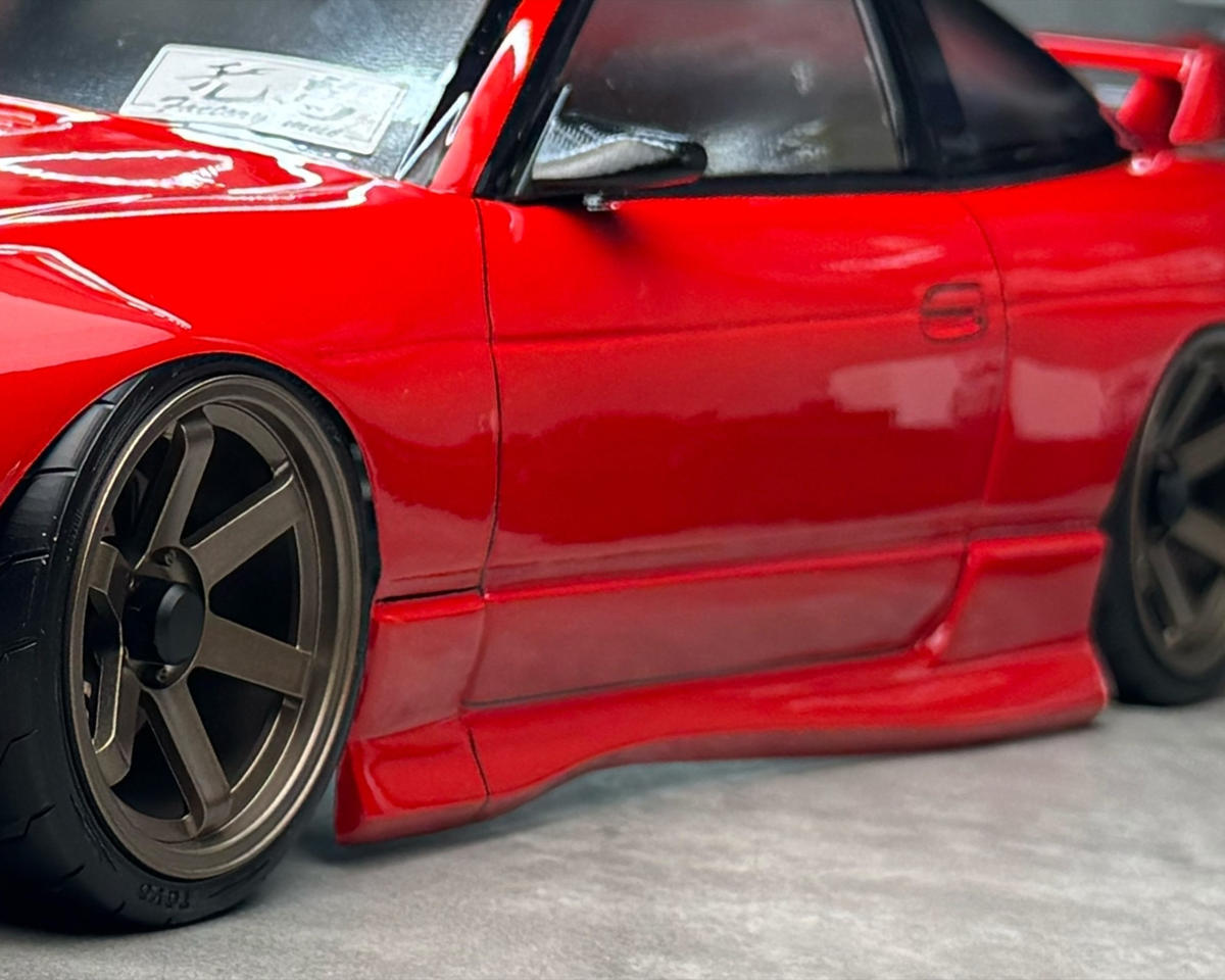 PABPAI-816    Pandora RC 1/10 Scale RPS13 180SX Aero Bumper Set (Clear) (Hot Road Spec.) (Miniature Scale Drift Accessory) w/Side Skirts    | The RC Shop at Dr Dans