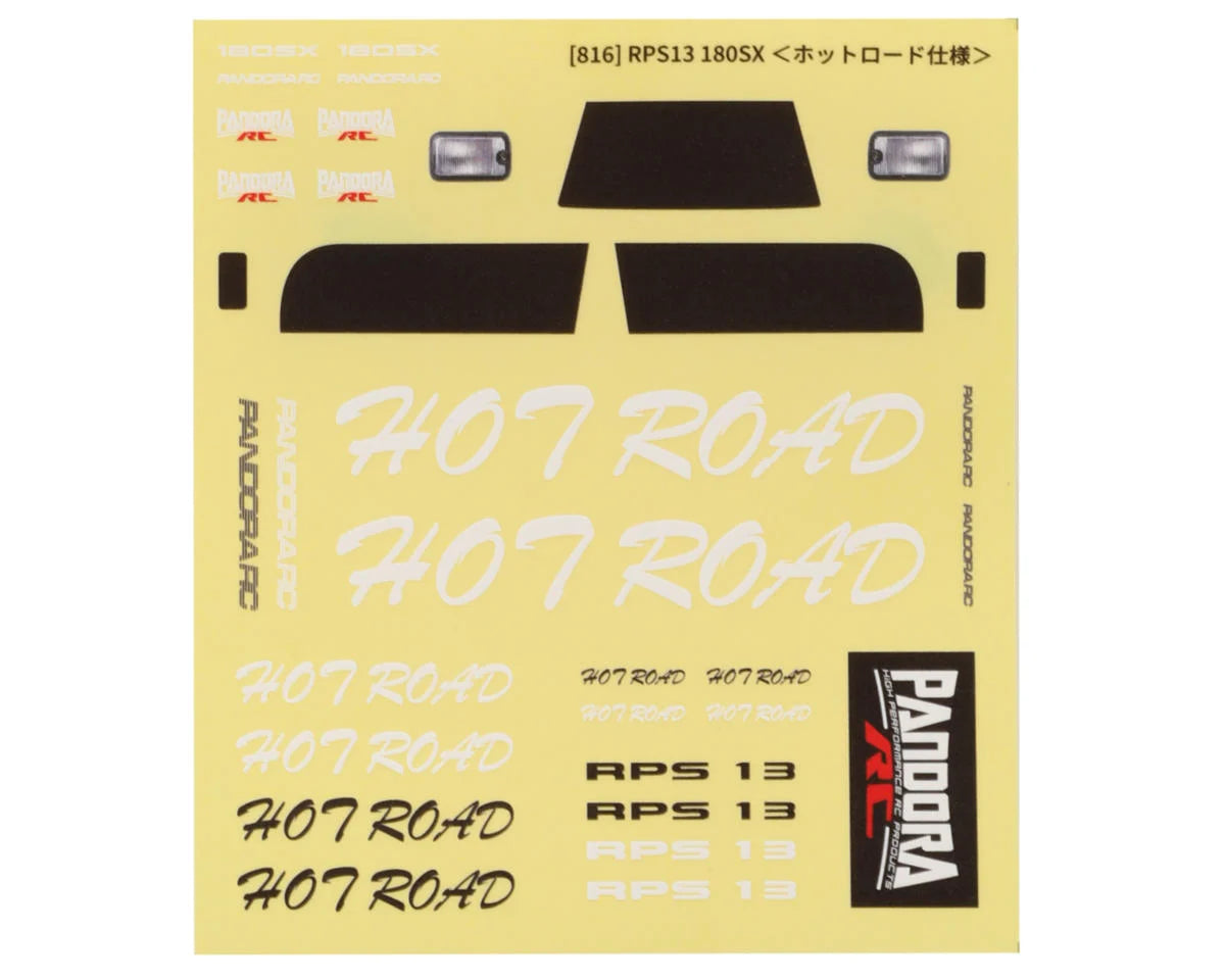 PABPAI-816    Pandora RC 1/10 Scale RPS13 180SX Aero Bumper Set (Clear) (Hot Road Spec.) (Miniature Scale Drift Accessory) w/Side Skirts    | The RC Shop at Dr Dans