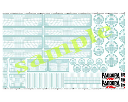 PABVGP-60  Pandora RC 1/10 Scale 3D Graphic Decal Sheet (Miniature Scale Drift Accessory) | The RC Shop at Dr Dans