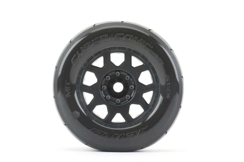 PHB1804CBMSGB  1/8 MT 3.8 Super Sonic Belted Mounted Tires w/ Removable Hex Wheels Powerhobby 1/8 MT 3.8 Super Sonic Belted Mounted Tires w Removable Hex Wheels (2)