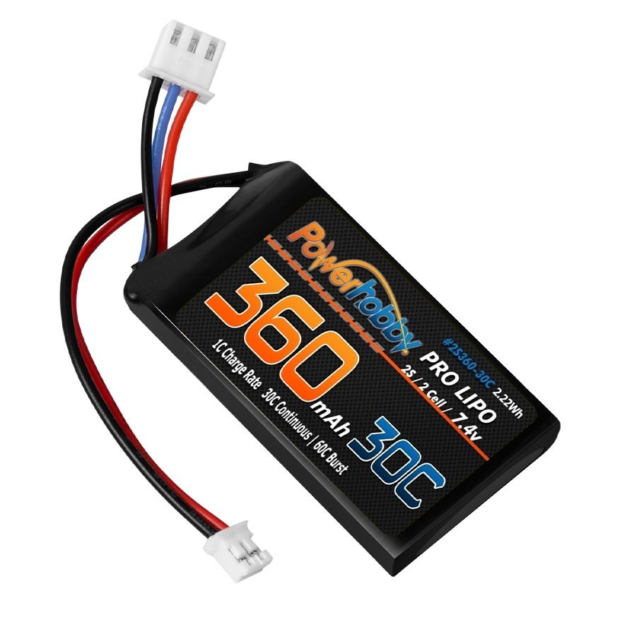 PHB2S36030CSCX24    360mAh 2S 30C LiPo Battery: Axial SCX24   | The RC Shop at Dr Dans