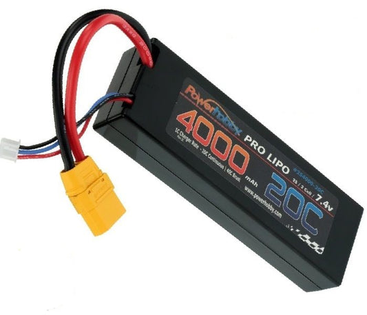PHB2S400020CXT90  2S 7.4V 4000mAh 20C LiPo Battery Pack w/ XT90 Plug Hard Case     | The RC Shop at Dr Dans