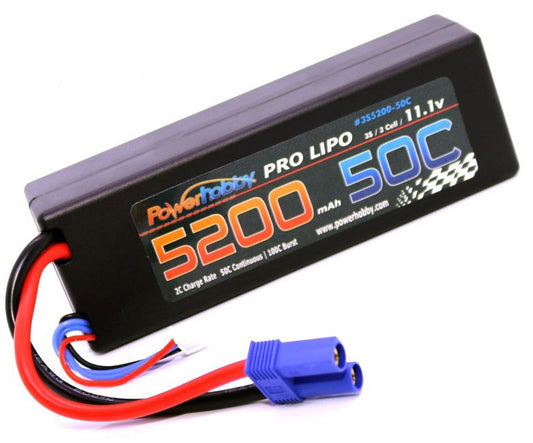 PHB3S520050CEC5HCS	5200mAh 11.1V 3S 50C Hard Case LiPo Battery with Hardwired EC5 Connector  | The RC Shop at Dr Dans