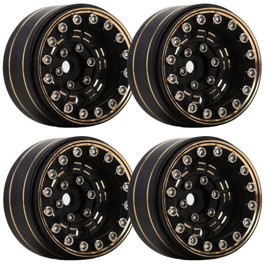 PHB5324    1.0" Z1 Brass Beadlock Crawler Wheels, for 1/24 Axial SCX24   | The RC Shop at Dr Dans