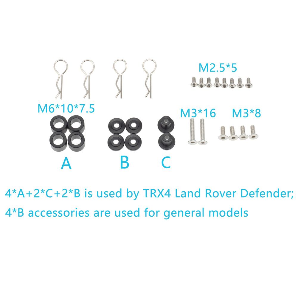 PHB5575	Adjustable Magnetic Body Post Mount for TRX-4 Rock Crawler