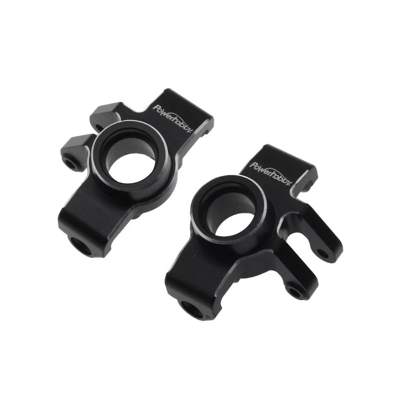 PowerHobby Aluminum Front Steering Knuckles Black for ARRMA Granite / Typhon GROM – PHB6568BLACK