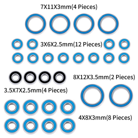 PHB6714	Power Hobby Sealed Bearing Kit (30), for 1/18 Redcat Ascent-18