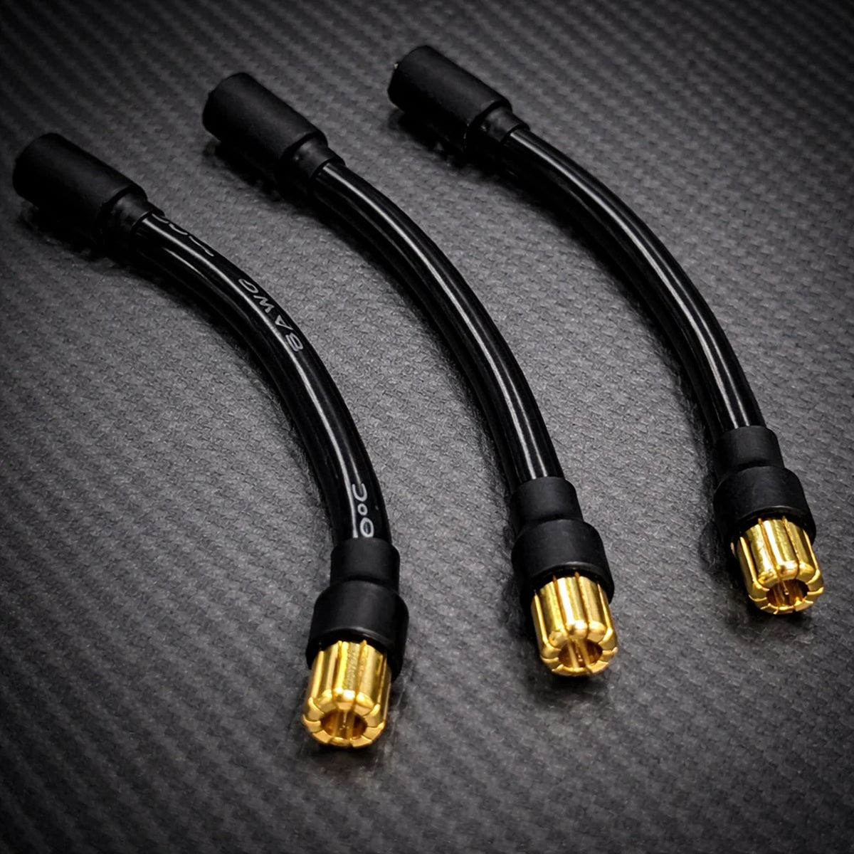 PowerHobby 8mm Female to 6.5mm Male 6" Bullet Extension Cables (3) – PHB7695