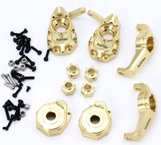 PHBPHTRX401    TRX-4 Brass Upgrade Parts, Steering / Portal / C Hubs / Hexes    | The RC Shop at Dr Dans