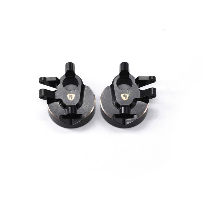PHBSCX1009    Power Hobby Brass Front Portal Steering Knuckles for Axial Capra / SCX10 III  - the rc shop at drdans