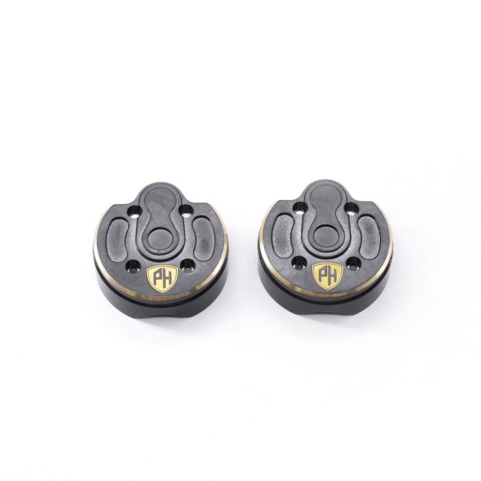 PHBSCX1011  Outer Brass Portal Cover Front or Rear, for Axial Capra / SCX10 III, 85g  | The RC Shop at Dr Dans