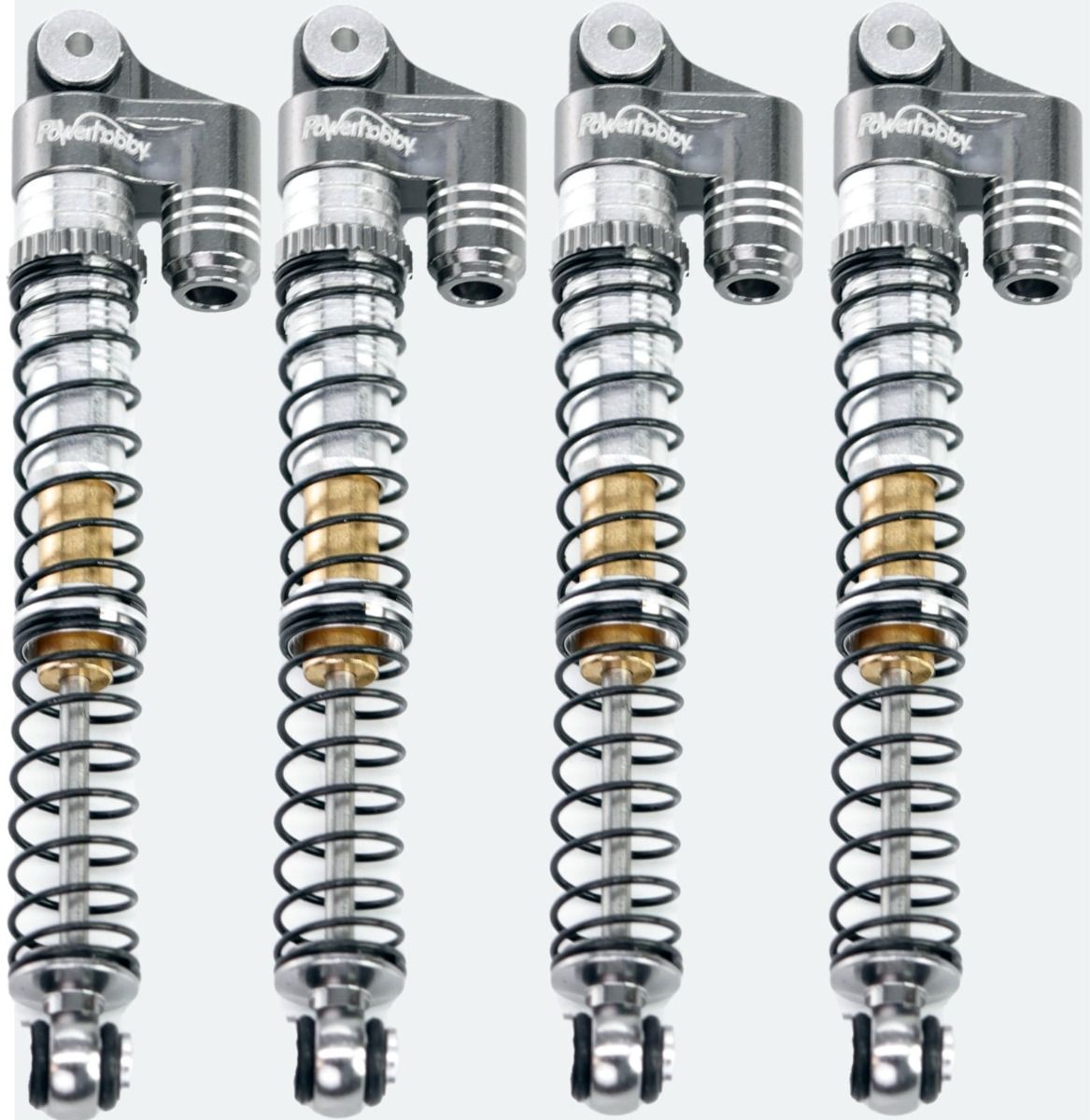 Power Hobby 1/24 Aluminum 58mm Long Travel Shocks, Black, for Axial SCX24 Jeep, Bronco  | The RC Shop at Dr Dans