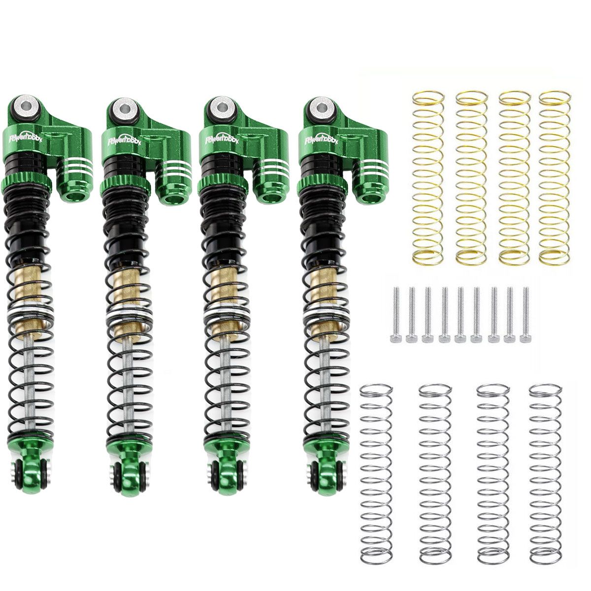 Power Hobby 1/24 Aluminum 58mm Long Travel Shocks, Black, for Axial SCX24 Jeep, Bronco  | The RC Shop at Dr Dans