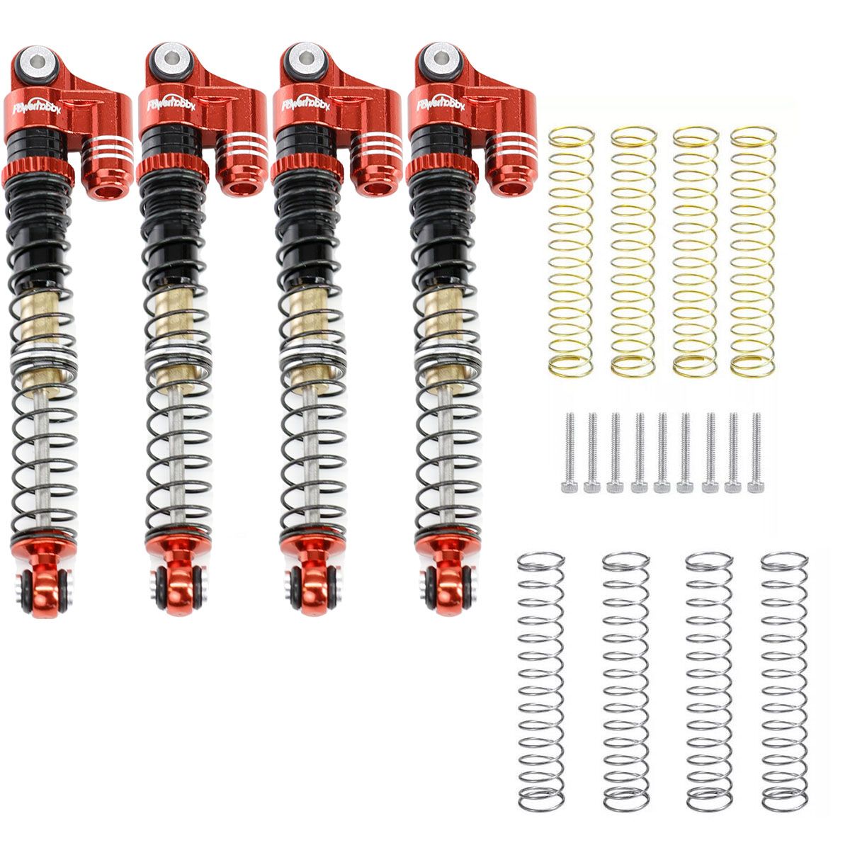 Power Hobby 1/24 Aluminum 58mm Long Travel Shocks, Black, for Axial SCX24 Jeep, Bronco  | The RC Shop at Dr Dans