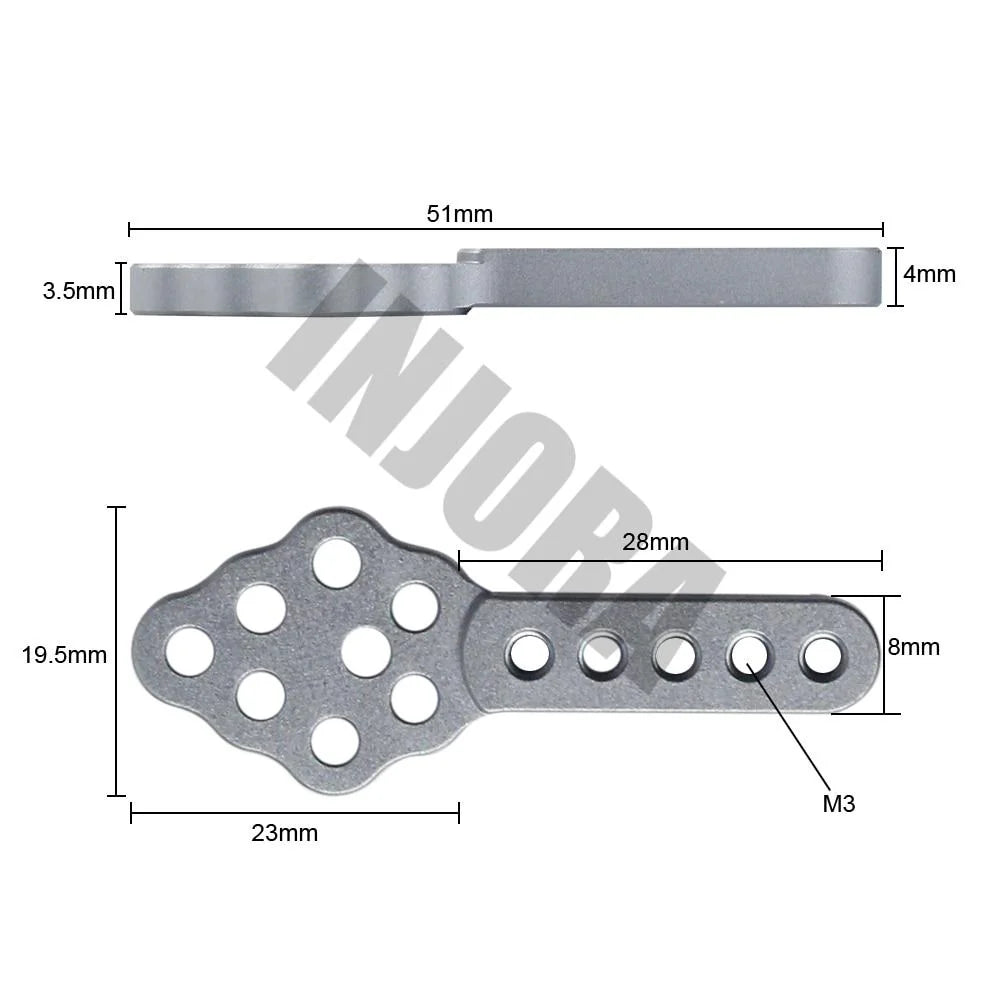 CRAW2017329 INJORA 4pcs CNC Metal Shock Absorber Mount Adjust Height Angle Stand For 1/10 RC Crawler  | The RC Shop at Dr Dans