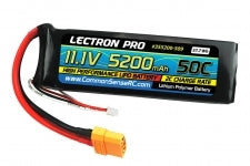 Lectron Pro 11.1V 5200mAh 50C Lipo Battery with XT90 Connector #3S5200-509