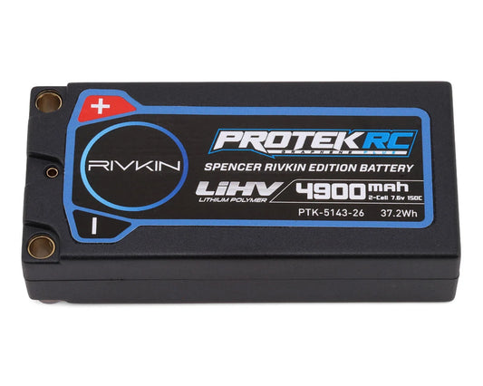 PTK-5143-26   ProTek RC Spencer Rivkin 2S 150C Low IR SG3 HV ULCG Shorty LiPo Battery (7.6V/4900mAh) w/5mm Connectors (ROAR Approved)    | The RC Shop at Dr Dans
