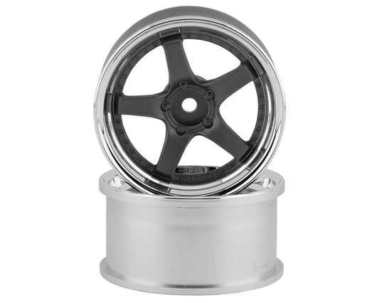 RCA-ART-4806TS RC Art SSR Professor SP4 5-Spoke Drift Wheels (Silver) (2) (6mm Offset) w/12mm Hex  | The RC Shop at Dr Dans