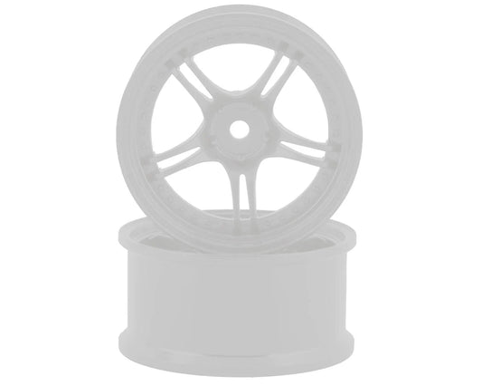RCA-ART-WW-0508WH RC Art SSR Professor SPX 5-Split Spoke Drift Wheels (White) (2) (Deep Face 8mm Offset) w/12mm Hex  | The RC Shop at Dr Dans