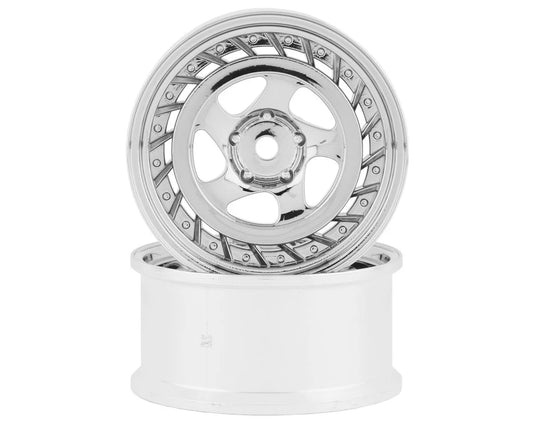 RCA-ART-WW-0606MS RC Art SSR Formula Aero 5-Spoke Drift Wheels (Matte Silver) (2) (6mm Offset)