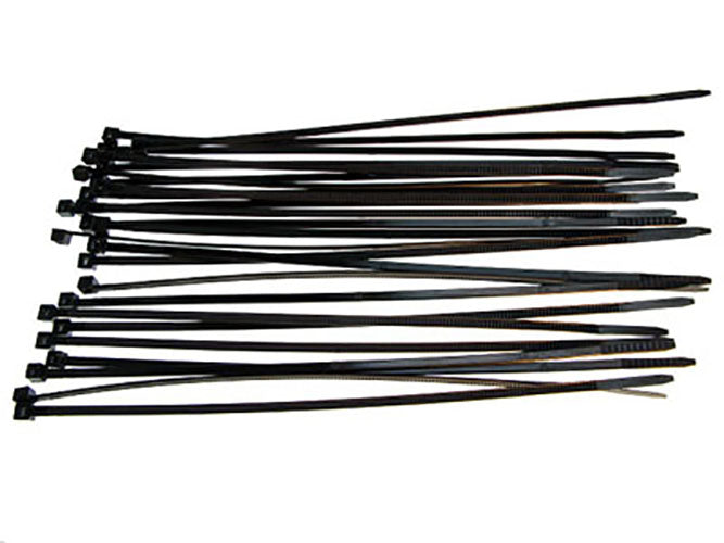 Racers Edge 7.5" Black Zip Tie Wraps (25) – RCE5607BK