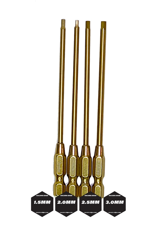 RCE7201     Metric TiN Coated Hex Bit Set with 1.5mm, 2.0mm, 2.5mm, and 3.0mm         | The RC Shop at Dr Dans