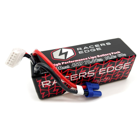 RCELP53004S60EC5  5300mAh 4S 14.8V 60C Hard Case Lipo Battery with EC5 Connector