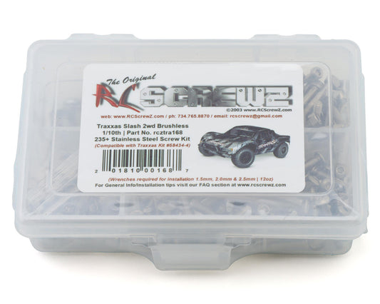 RCZTRA168   RC Screwz Stainless Steel Screw Kit for Traxxas® Slash® VX3 1/10 2WD Brushless Short Course Truck     | The RC Shop at Dr Dans