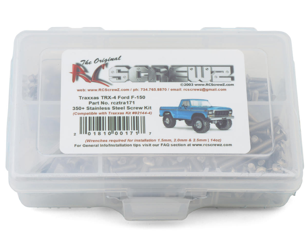 RCZTRA171    RC Screwz Stainless Steel Screw Kit for Traxxas® TRX-4® 1/10 Ford® F-150      | The RC Shop at Dr Dans