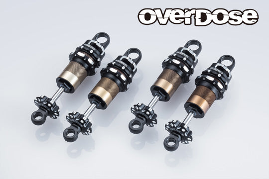High Grade Shock Set spec.4 (Full adjustable, 4 Set) Black Purple Red [OVERDOSE]