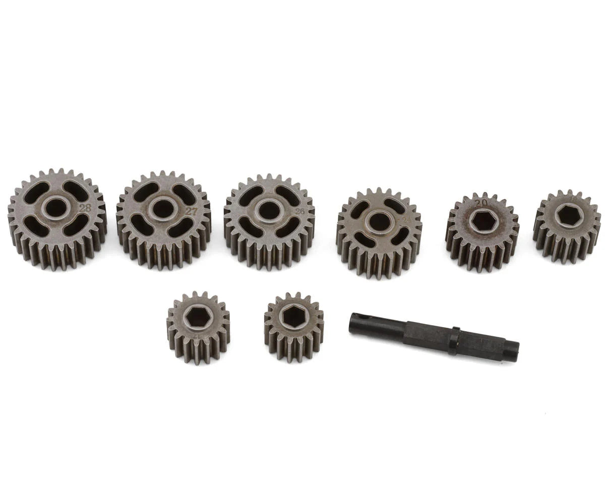 RER31799   Redcat Ascent Fusion Steel Transfer Case Top Shaft & Underdrive Gear Set (37%/28%/20%)   | The Rc Shop at DrDans
