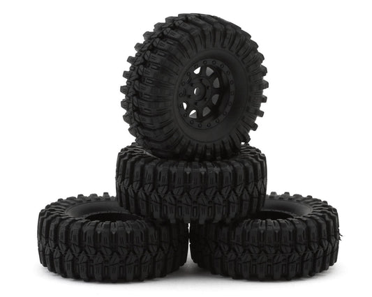 RER41719     Redcat Ascent 32 Pre-mounted 1/32 Rock Crawler Tires (Black) (4)