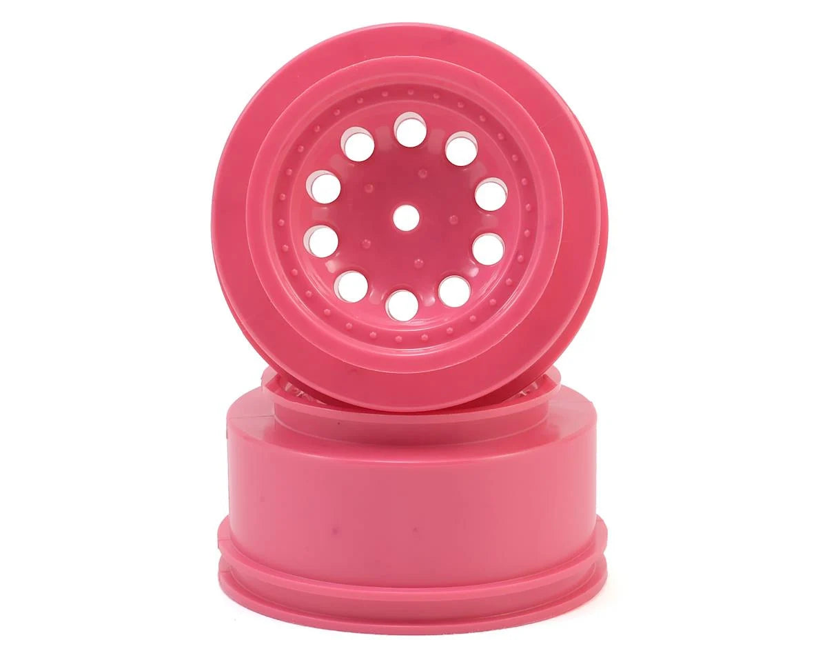 RPM82337  RPM Spline Drive Rear "Revolver" Short Course Wheels for Traxxas Slash (Pink) (2)    | The RC Shop at Dr Dans