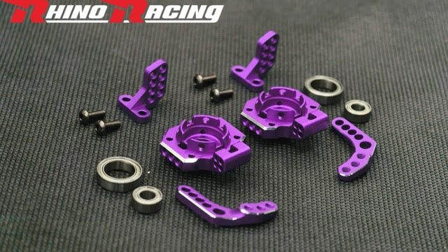 RR-1505BL     SR Series Rear Upright Set - BLUE RED PURPLE BLACK [Rhino Racing]     | The RC Shop at Dr Dans