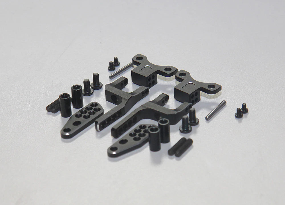 RR-1600P    SHARK - Rear H Arm Adapter Set - RED PURPLE BLACK [Rhino Racing]     | The RC Shop at Dr Dans
