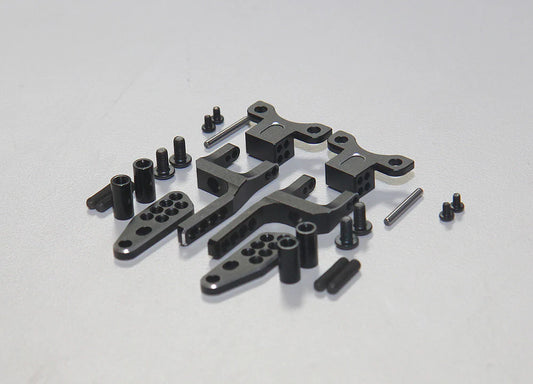 RR-1600P    SHARK - Rear H Arm Adapter Set - RED PURPLE BLACK [Rhino Racing]     | The RC Shop at Dr Dans