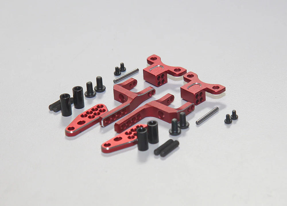 RR-1600P    SHARK - Rear H Arm Adapter Set - RED PURPLE BLACK [Rhino Racing]     | The RC Shop at Dr Dans