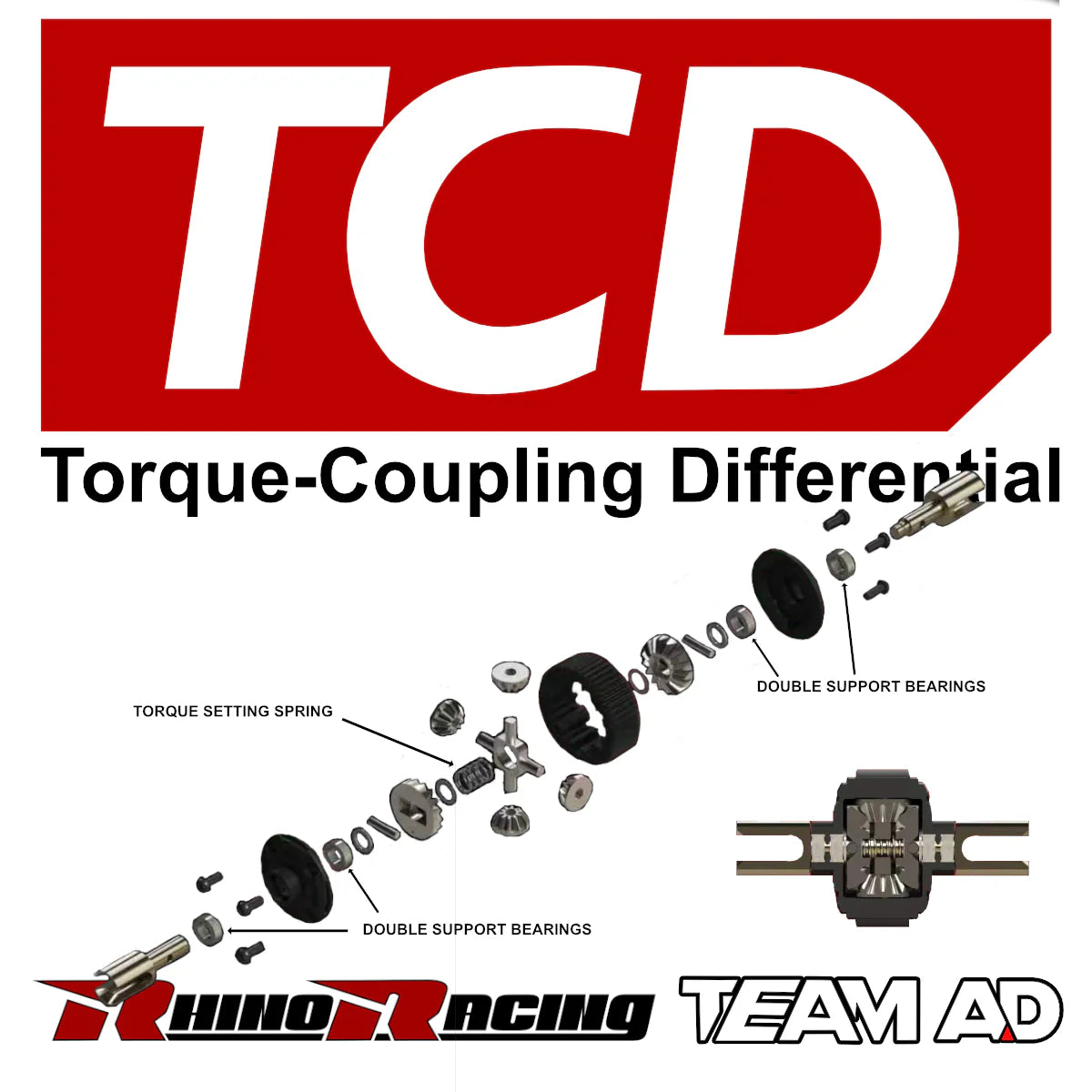 RA-2608      TCD Torque Coupling Differential Assembly Unit (RDX YD RD SD MD)       | The RC Shop at Dr Dans