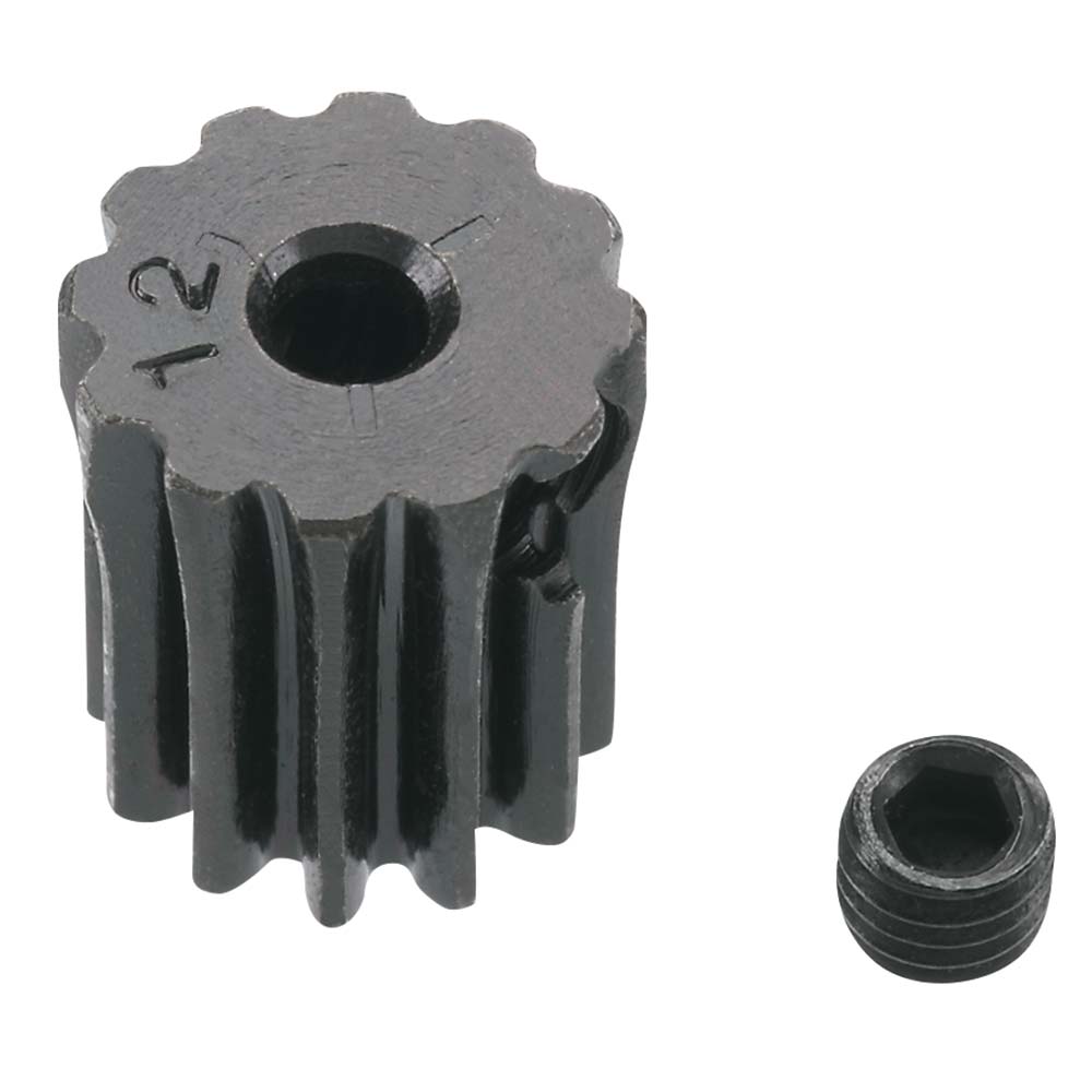 RRP1812	Robinson Racing Hard Steel Motor Pinion Gear, 2mm/.5module, 12 Tooth