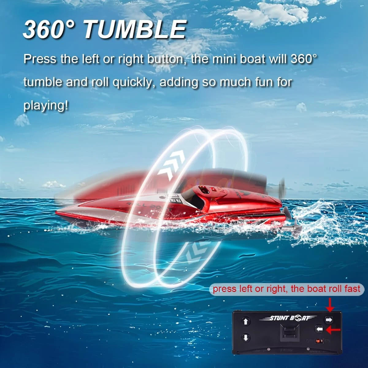 Soda Can Boat  RC Micro STUNT BOAT Mini Speed Boat- 2.4GHZ  | The RC Shop at Dr Dans
